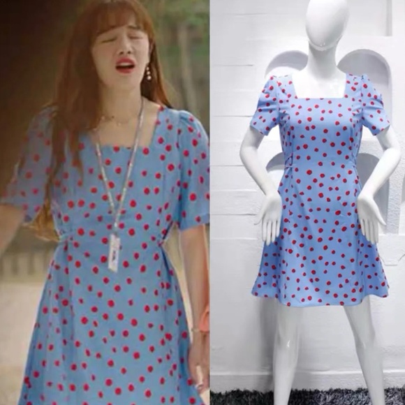 Salon De Yohn OS Red Polka Dot Dress - Picture 2 of 9